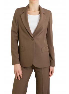 Giacca tinta unita con bottone "Mary"